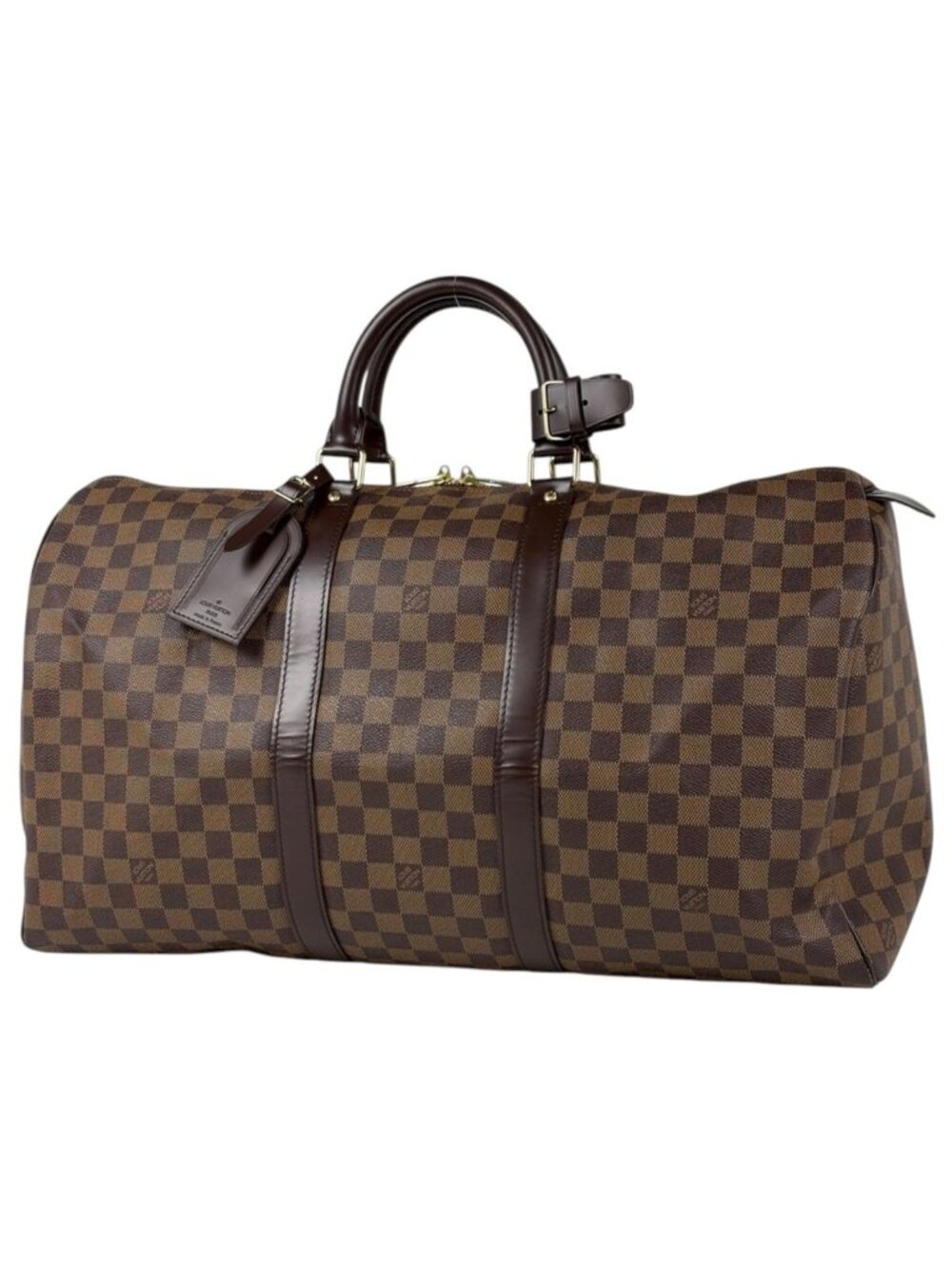 Louis Vuitton Keepall 50 Boston Bag Damier Brown